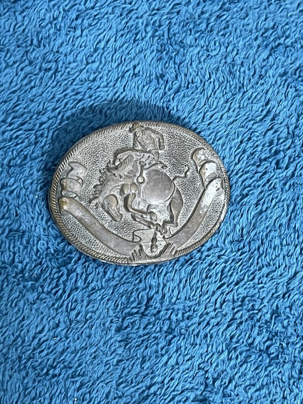 vintage western rodeo belt buckle